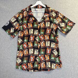 SF Giants baseball button front shirt mens Medium hawaiian sports gorpcore